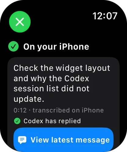 The note marked as replied, with View latest message